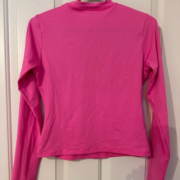 Skims pink swimwear/ workout long sleeve top. Size large. - Picture 3 of 3